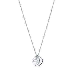 Tiffany’s Mini Double Heart Tag Pendant Necklace